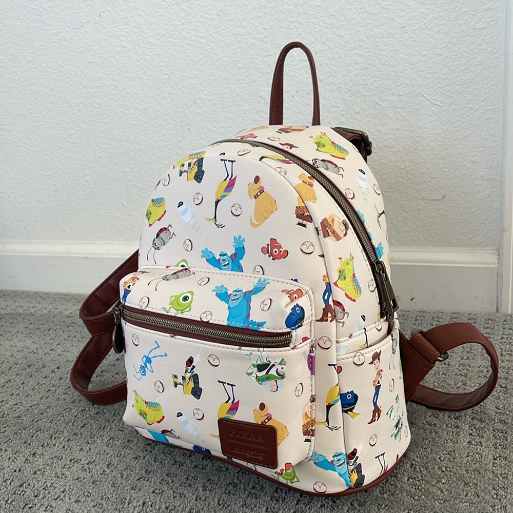 Disney Parks Loungefly Pixar Anniversary Mini Backpack